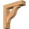 Ekena Millwork Funston Block Smooth Bracket w/ Offset Brace, Western Red Cedar, 5 1/2"W x 22"D x 22"H BKT0604X22X22FST05SWR - alternate 1